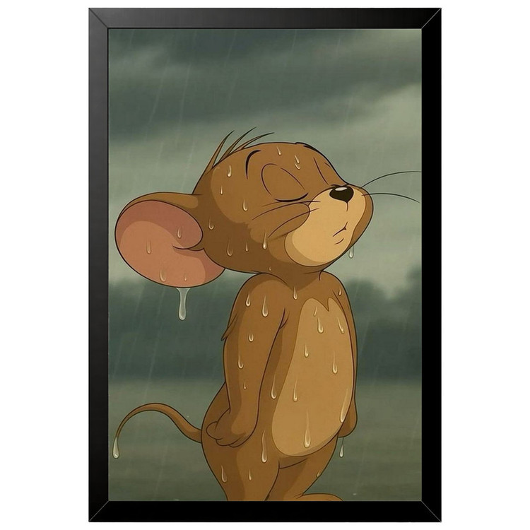 تابلو بکلیت طرح جری jerry مدل B-po2239 فریم مشکی