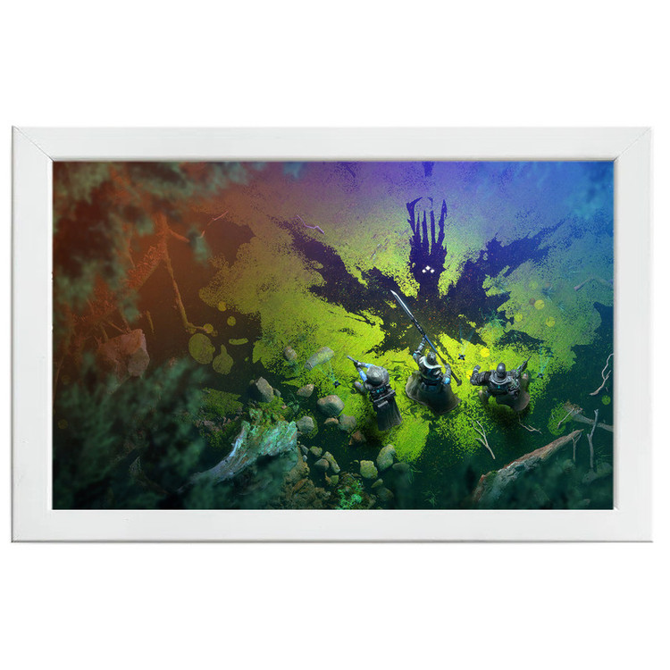 تابلو بکلیت طرح گیمینگ destiny 2 مدل W-po1437 فریم سفید