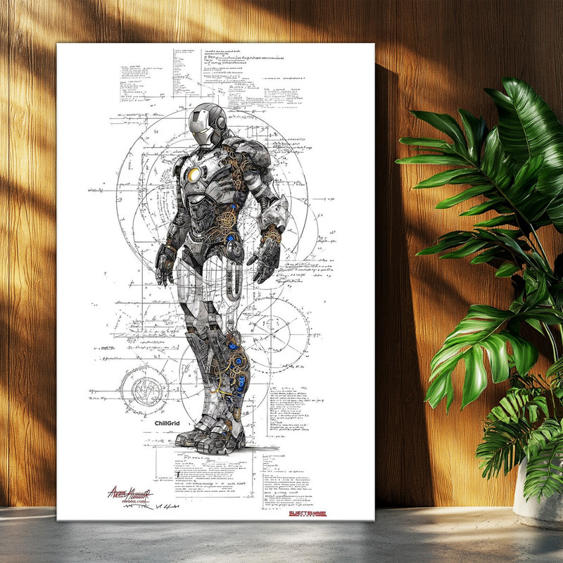 تابلو شاسی بکلیت طرح مرد آهنی Iron Man مدل T-po1594