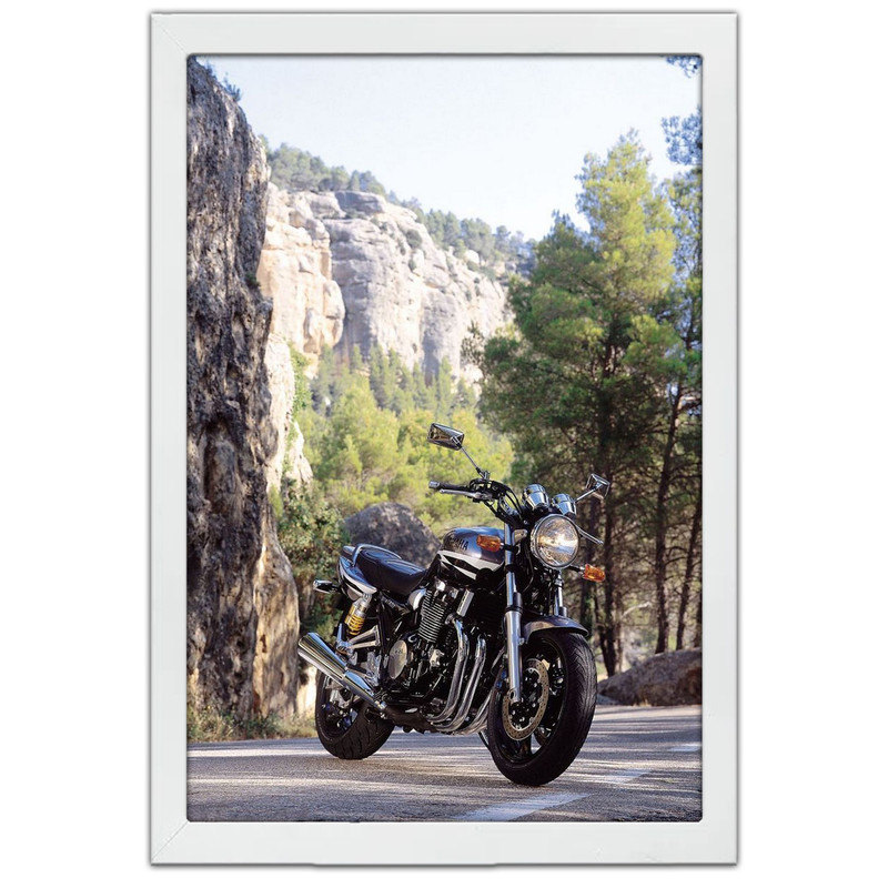 تابلو بکلیت طرح موتور سنگین یاماها Yamaha XJR 1300 مدل W-po1587 فریم سفید