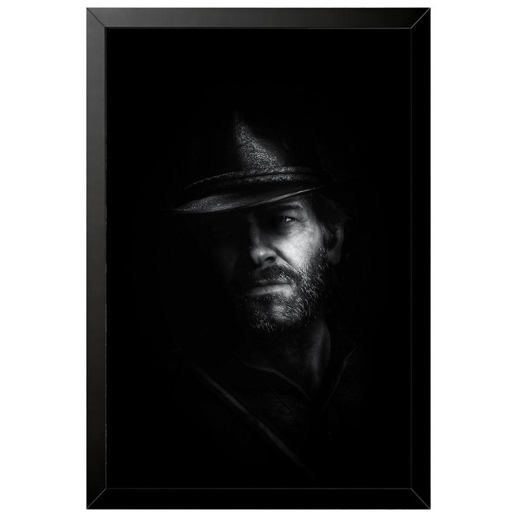 تابلو بکلیت طرح گیمینگ ردد red dead redemption 2 مدل B-po2253 فریم مشکی