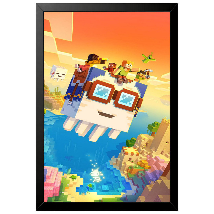 تابلو بکلیت طرح گیمینگ ماینکرفت Minecraft مدل B-po2257 فریم مشکی