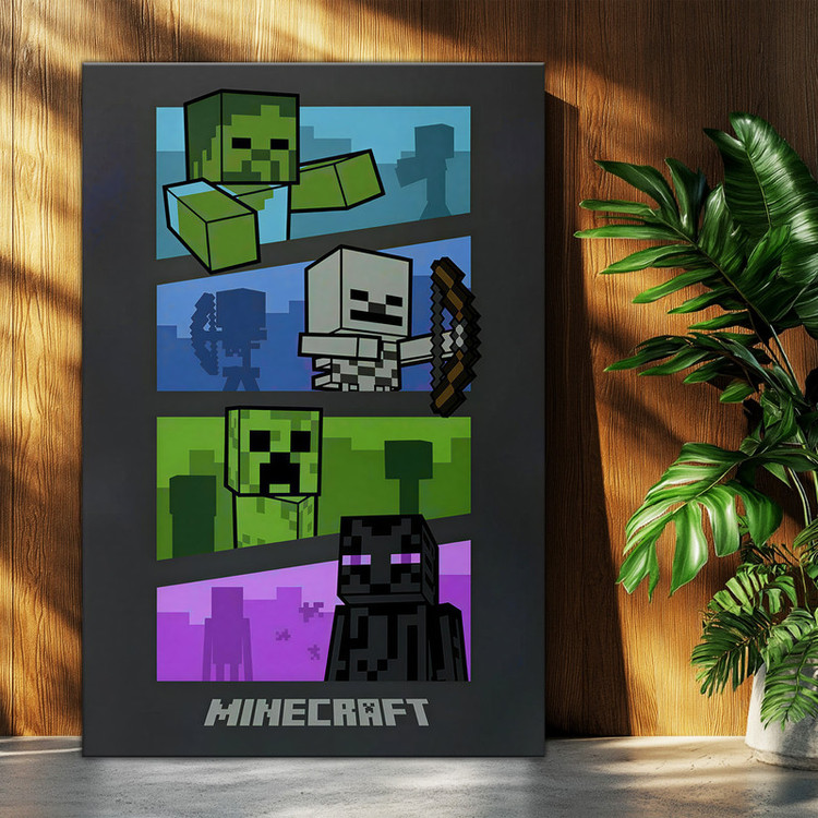 تابلو شاسی بکلیت طرح گیمینگ ماینکرفت Minecraft مدل T-po2043