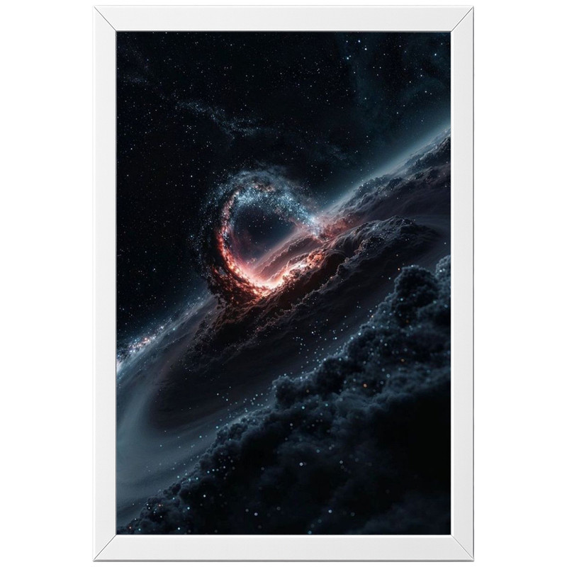 تابلو بکلیت طرح سیاه چاله Black hole مدل W-po2111 فریم سفید