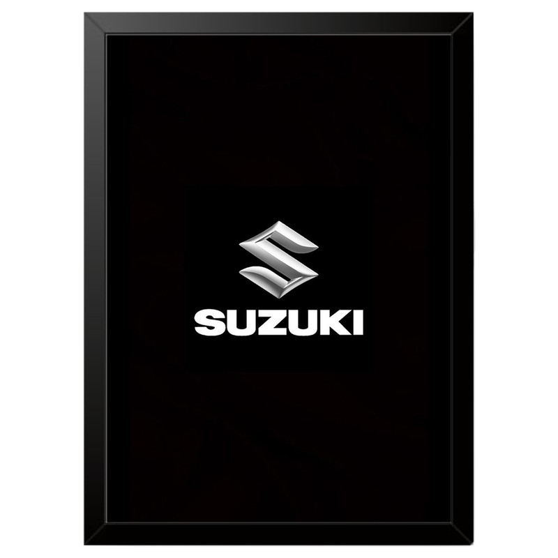تابلو بکلیت طرح لوگو سوزوکی SUZUKI مدل b-po1600 فریم مشکی