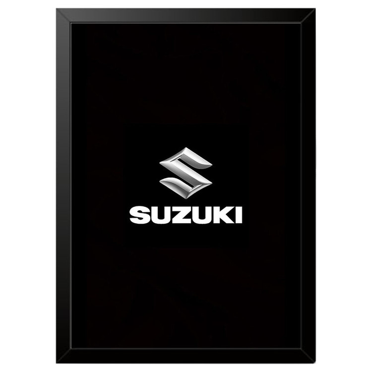 تابلو بکلیت طرح لوگو سوزوکی SUZUKI مدل b-po1600 فریم مشکی