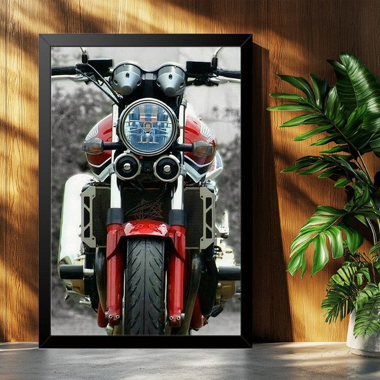 تابلو بکلیت طرح موتور سنگین هوندا HONDA CB1300 مدل B-po1962 فریم مشکی