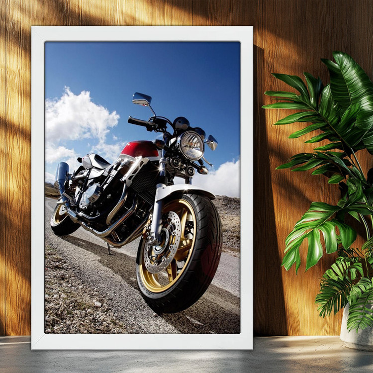 تابلو بکلیت طرح موتور سنگین هوندا سی بی HONDA CB1300 مدل W-po1957 فریم سفید