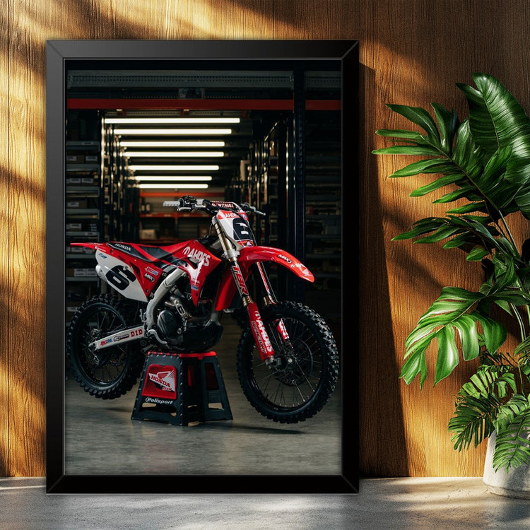 تابلو بکلیت طرح موتور هوندا HONDA CRF450R مدل B-po1905 فریم مشکی