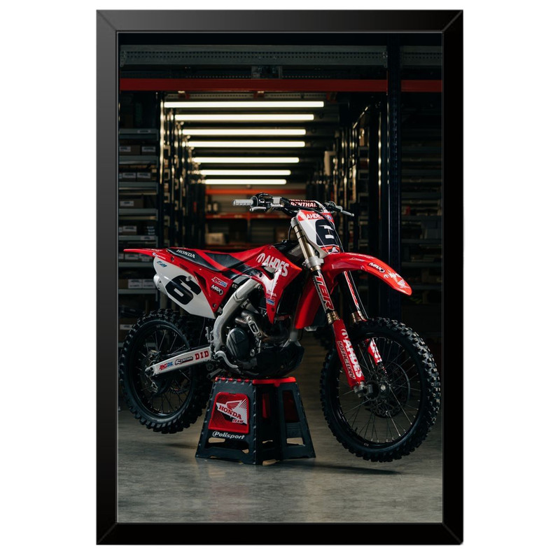 تابلو بکلیت طرح موتور هوندا HONDA CRF450R مدل B-po1905 فریم مشکی