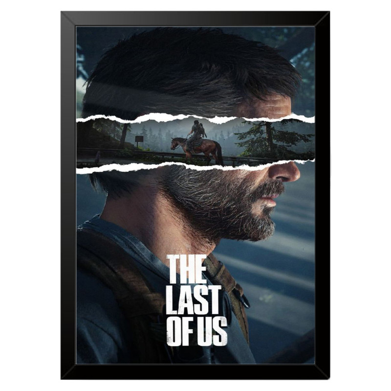 تابلو بکلیت طرح گیمینگ The Last of Us مدل b-po1623 فریم مشکی