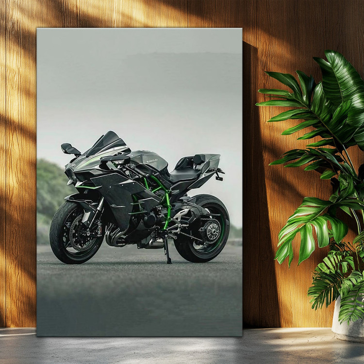 تابلو شاسی بکلیت طرح موتور سنگین نینجا کاوازاکی NINJA KAWASAKI H2R مدل T-po1695