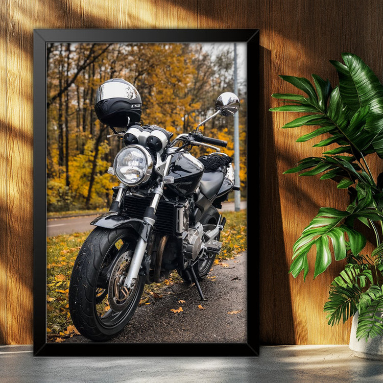 تابلو بکلیت طرح موتور سنگین هوندا HONDA Hornet 600 مدل B-po1983 فریم مشکی