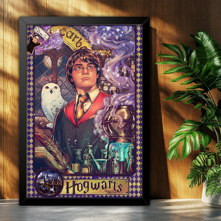 تابلو بکلیت طرح هری پاتر Harry Potter مدل B-po2061 فریم مشکی
