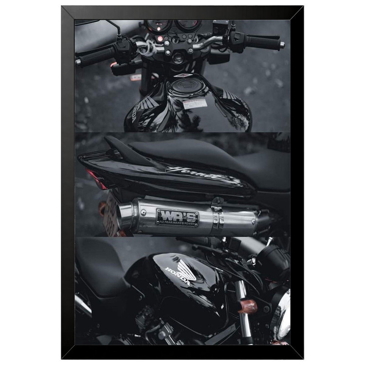 تابلو بکلیت طرح موتور سنگین هوندا Honda Hornet 250 مدل B-po2326 فریم مشکی