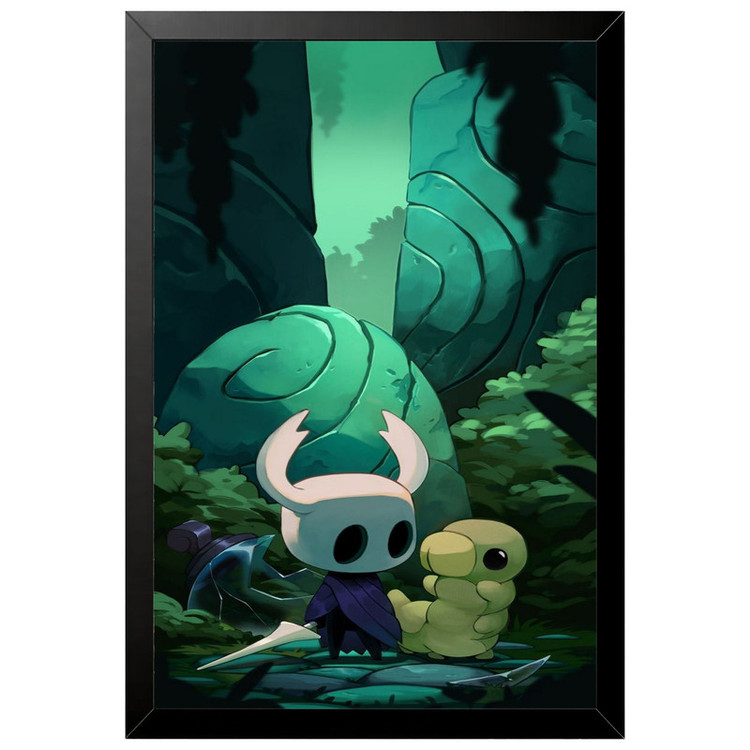 تابلو بکلیت طرح گیمینگ hollow knight مدل B-po2287 فریم مشکی