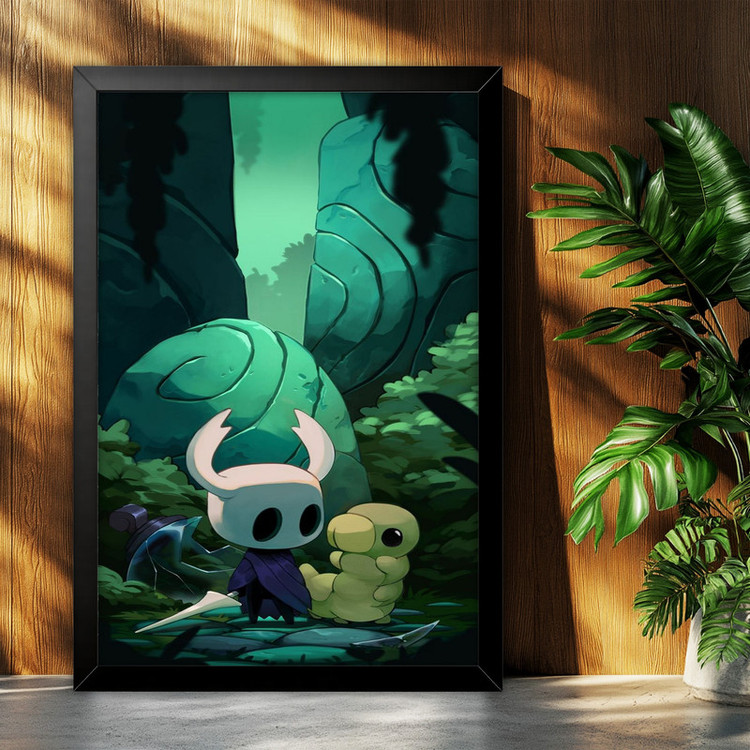تابلو بکلیت طرح گیمینگ hollow knight مدل B-po2287 فریم مشکی