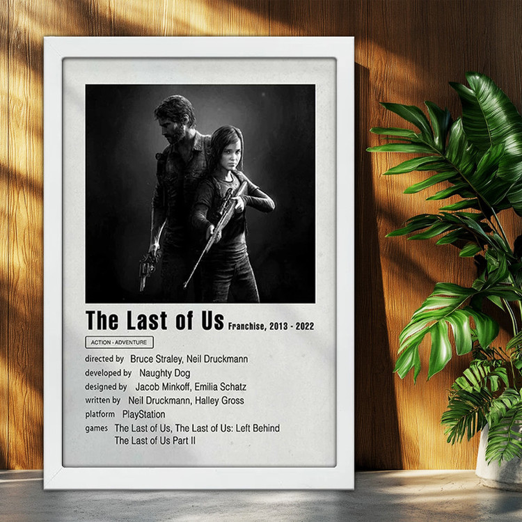 تابلو بکلیت طرح گیمینگ لست اف اس The last of us مدل W-po2040 فریم سفید