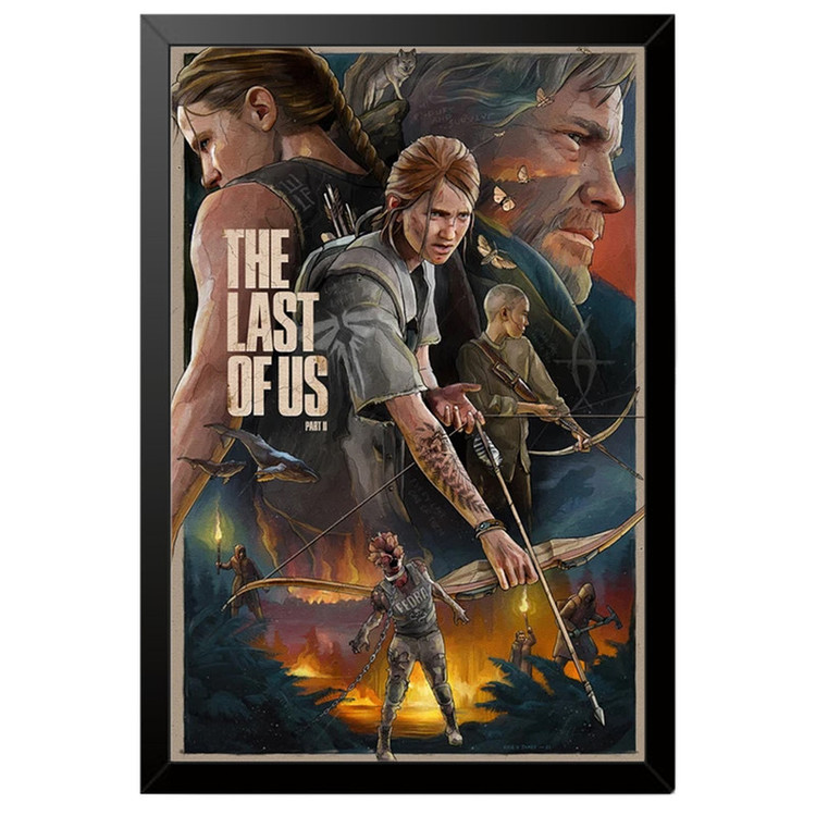 تابلو بکلیت طرح گیمینگ لست اف اس The last of us 2 مدل B-po2022 فریم مشکی