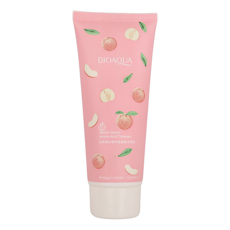 فوم شستوشوی صورت بی آکوا مدل Peach مناسب برای انواع پوست وزن 100 گرم