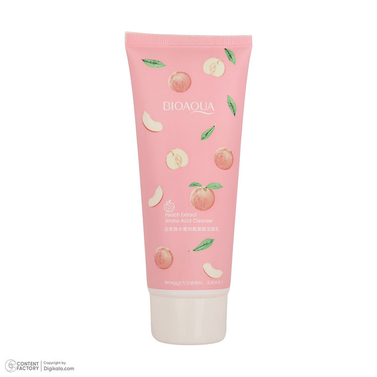 فوم شستوشوی صورت بی آکوا مدل Peach مناسب برای انواع پوست وزن 100 گرم