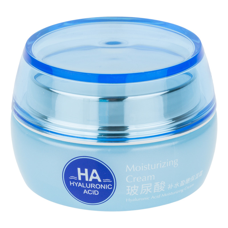 کرم مرطوب کننده دست و صورت بی آکوا مدل Hyaluronic Acid مناسب برای انواع پوست وزن 50 گرم