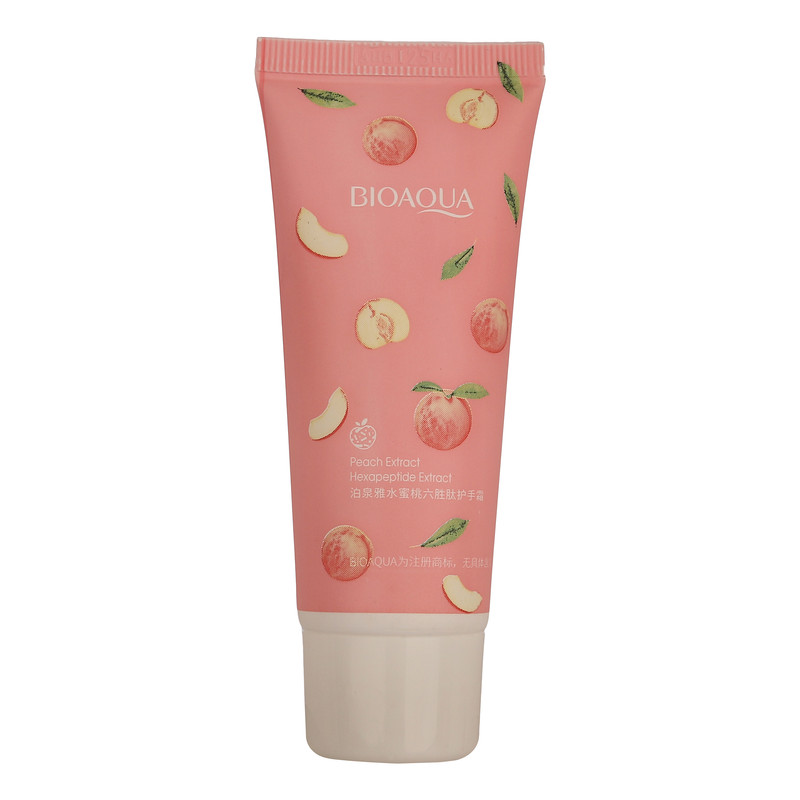 کرم مرطوب کننده دست بی آکوا مدل Peach مناسب برای انواع پوست وزن 30 گرم